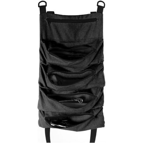 BUNTHAUS Sac à Outils Roulante, Sacs Porte Outils avec 5 Poches Zippées, Sac à Outils Portable 600D Oxford Robuste, Outil Auto Organizer Tool pour Electricien Plombier ou Mécanicien(noir) (1/5)
