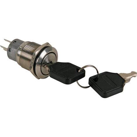 Edelstahl-Schlüsselschalter dpdt 2no 2nc - 19mm