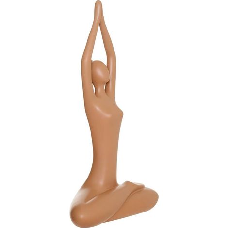 Statuette Femme Yoga "Sien" 38cm Jaune (1/4)