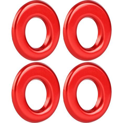 4 anneaux de poignée de porte intérieure en plastique rouge pour Mercedes Classe GLA, GLC, Classe C, Classe E (1/5)