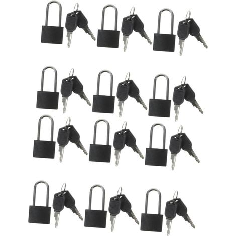 de 12 cadenas à clé en forme de cœur serrures à combinaison (1/5)