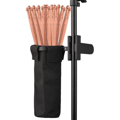 Drumstickhalter aus Oxford-Gewebe, Drumstick-Tasche, Drumstick-Behälter, Klemmclip-Halter für Becken/Schlagzeug/Notenständer (1/3)