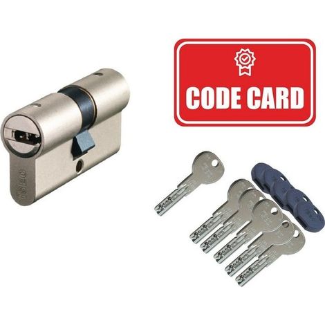 CILINDRO R6 PLUS DOPPIO PROFILO ISEO CON CHIAVE PIATTA A 6 SPINE MM.40 82R609C5