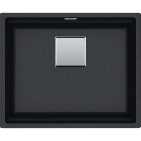 Franke KNG 110-52. Tipo di lavello: Lavello sottopiano, Forma del lavandino: Rettangolare, Colore del prodotto: Nero. Larghezza: 560 mm, Profondità: 460 mm, Altezza: 200 mm - KNG110-52 - 125.0529.601 (1/2)