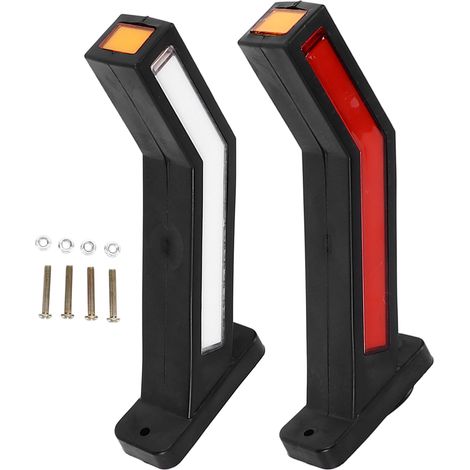 Lampe de travail LED portable rechargeable orange, projecteur pliable avec support, éclairage universel pour voiture et moto (1/5)