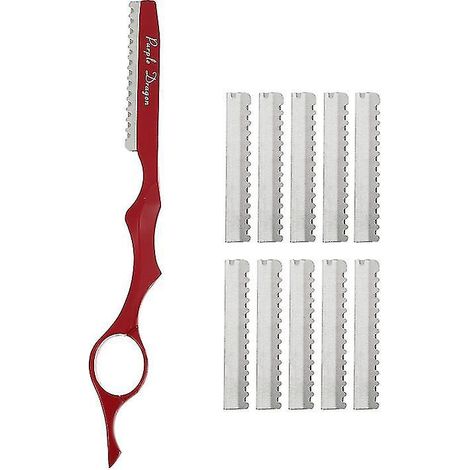 11-teiliges Haarschneide-Rasiermesser