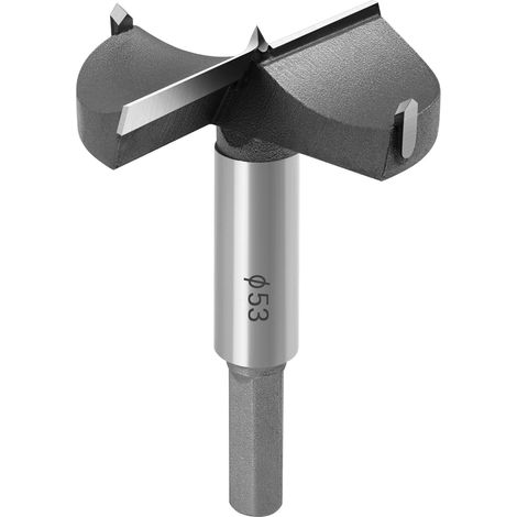 Scie-cloche en acier au carbure de 53 mm pour faire des trous propres à fond plat dans le bois, les meubles ou les trous de charnière de porte (1/5)