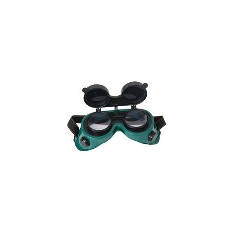 Soudage avant flip-up Goggles Lens de sécurité Lunets - Utiliser pour le soudage, la soudure, le torchage, le brasage et la coupe en métal GreenGoggles