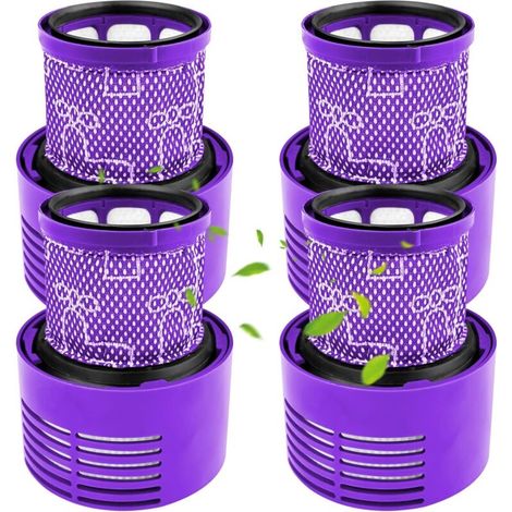 4 Filtre, Lavable, Compatible Dyson V10, Coton, Pour Aspirateur Sans Fil (1/5)