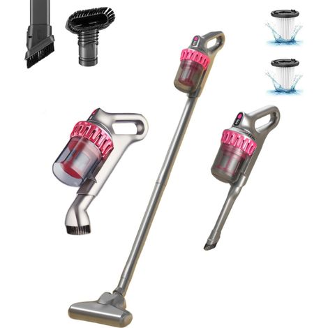 Aspirateur balai sans fil, puissant (20 kPa), avec 3 modes d'aspiration, 30 minutes d'autonomie, léger et ultra-silencieux, idéal pour les sols durs, les tapis à poils courts et les poils d'animaux. (1/5)
