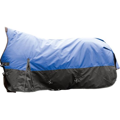 165 cm, blu con stelle: Coperta da paddock per cavalli modello Norwich tessuto esterno 600 denari e imbottitura 100 g (1/5)