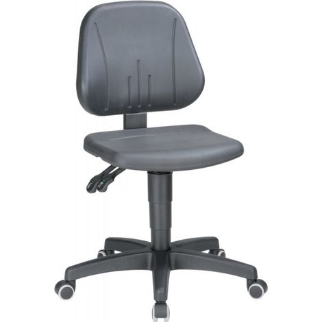 2 Sedia Travailunitec Su Ruote - Panno Blu-Ci02 9653