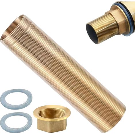 Kit Rallonge Robinet Adaptateur antirouille prolongation Kit de Tige d'Extension de Montage pour Robinet Pour maisons, fermes, dortoirs, cuisines, salles de bain, éviers, vasques (1/5)