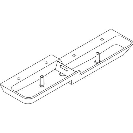 HEWI 950.12.305 Lavabo 1800 mm, cuve supérieure à gauche (1/3)