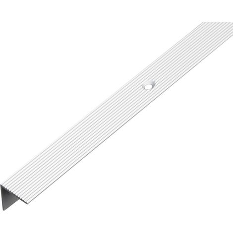 ALBERTS Treppenkanten-Schutzprofil, Alu silber elox., LxBxHxS 2000x20x20x1,8mm (1/3)