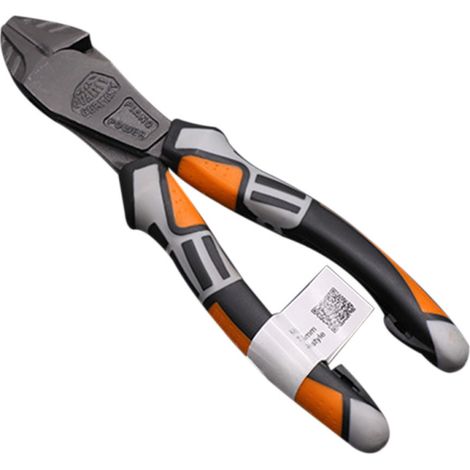 Pince coupante diagonale 8'' pour électricien professionnel, outil de dénudage et de sertissage pour fils en acier chrome-vanadium (1/5)