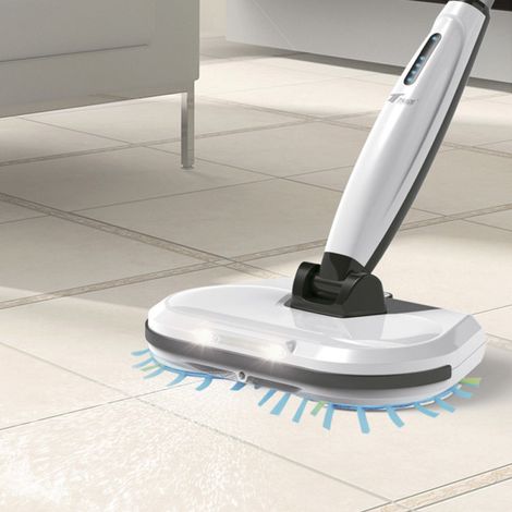 Akku-Wischmopp mit Rotationsfunktion (30 W) Wischmopp mit 2 Geschwindigkeitsstufen und Wassersprüher Ideal für alle Bodenart (1/5)