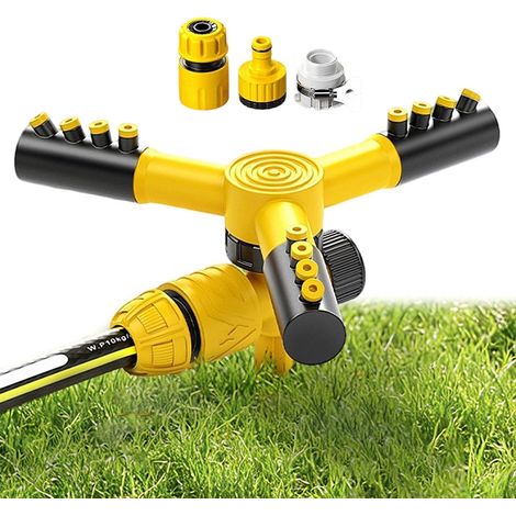 Aspersor de césped – Sistema de riego automático resistente a los rayos UV – Aspersores de ahorro de agua para césped y jardín – para patios (1/5)
