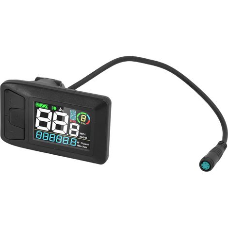 Panneau de commande LCD couleur avec connecteur étanche, compatible avec les moteurs centraux BAFANG BBS01, BBS02B, G340, G320, M300, M400 et M620. (1/5)