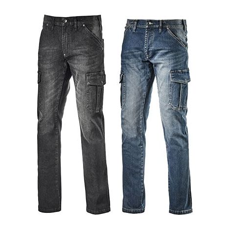 Jeans da lavoro Diadora Utility Cargo Denim - 32 - Nero