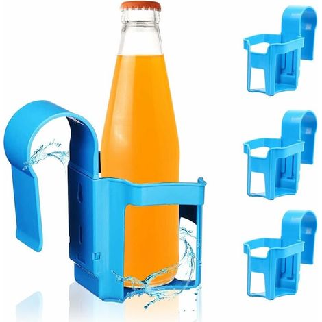 4 Pièces Porte Gobelet Piscine, Accessoires De Piscine Hors Sol, Porte-Gobelet De Piscine Compatible avec La Plupart des Piscines (1/4)