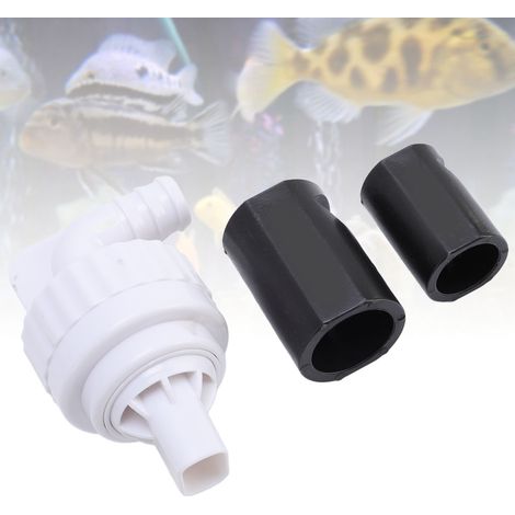 Accessoires de Tuyau d'Aquarium pour Sortie d'Eau Silencieuse et Régulée avec Tête Pivotante et Connecteurs de Tuyau Blancs-AUTRES (1/5)