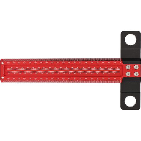 T-Winkel aus Aluminiumlegierung, Schreinerwinkel mit klarer Skala, Anreißwerkzeug für die Holzbearbeitung (1/5)