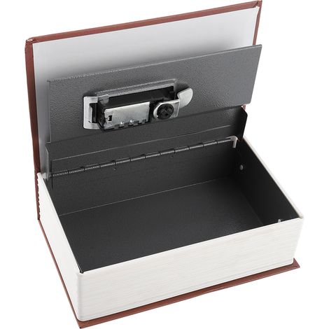 Coffre-fort combiné créatif avec carnet de mots de passe, étanche et ignifugé, boîte de rangement pour argent et bijoux. (1/5)