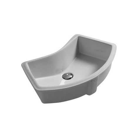 Lavabo sottopiano curvo 62x39 arcuato incasso ceramica (1/2)