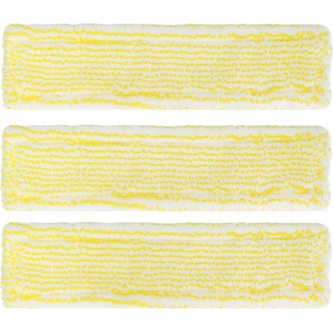 Lot de 3 tampons en microfibre pour nettoyeur de vitres Kärcher WV2 et WV5 – haute absorption, lavables et réutilisables (1/5)