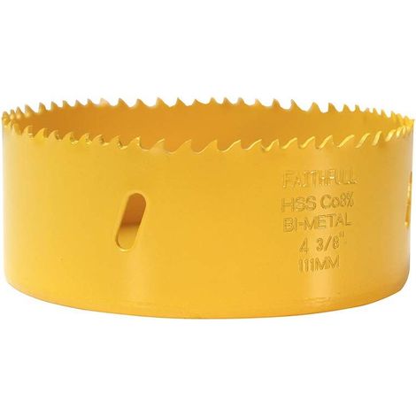 Faithfull Varipitch Bi-Metal Holesaw 111mm for Wood and Non-Ferrous Metals