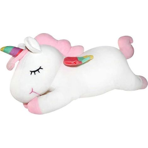 Plüsch-Einhornkissen, 60 cm, weich und niedlich, mit Regenbogenflügeln, ideales Geschenk für Mädchen (1/5)