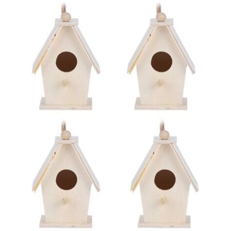 4 pièces nids d'oiseaux Type Suspendu innovant nids de Maison d'oiseau en Bois Cage pour Jardin décoration de Cour innovante (1/5)