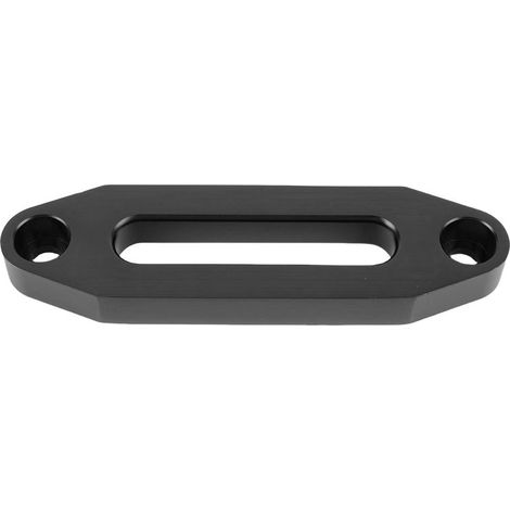 Hawse Style Treuil Fairlead 4,88 pouces Pas de trou standard Alliage d'aluminium haute résistance 3000-4000 Lb pour câbles d'ancrage automobile Noir.