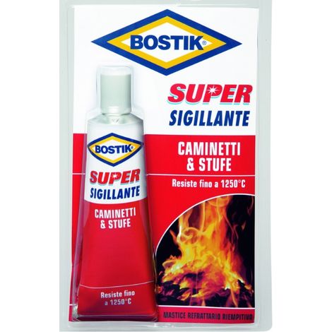 Bostik Super Sigillante Refrettario Caminetti E Stufe Mastice 100 Gr D2003