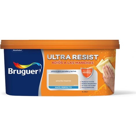 PEINTURE PLASTIQUE ANTI-TACHE JAUNE - 4 L