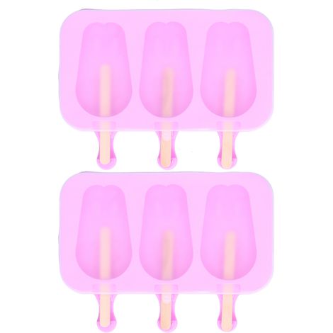 Moule à Glace Lapin en Silicone avec Couvercle - 2 Pièces, 3 Compartiments pour Cuisine d'Été