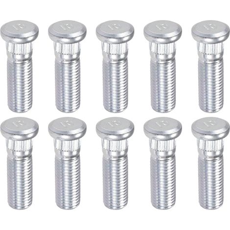 Boulon D'Écrou De Roue M12X1.5 Adapté Pour No.9094202067-10 Pièces Acier Chromé, Tons Argentés, OE 9094202067, Compatible Pour ILX/Integra/RSX/TL/TLX/TSX/Vigor, Pour Civic/CR-V/CRX (1/5)
