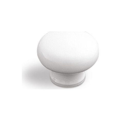 Bouton de meuble champignon en résine BLANC - JOAN JOSE VERGES 37 Blanc