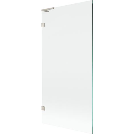 Mexen Lunar L paroi de baignoire à 1 vantail 90 x 150 cm, transparent, nickel brossé - 897L-090-000-97-00 (1/5)