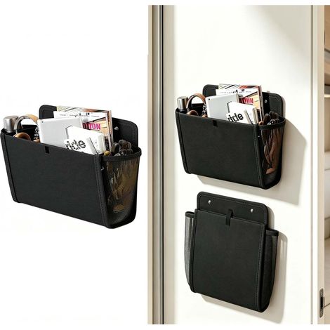 Organisateur de Porte de Camping, Rangement Camping Car Organisateur Suspendu, Pliable Vide Poche Mural, Auto-adhésif, Organiseur de Porte à Suspendre pour Caravane, Cuisine, Bureau, Chambre (1/5)