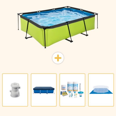 Exit-toys Piscine Exit Rectangulaire - 220x150x65 cm - 5-pièces  SCB59 (1/5)