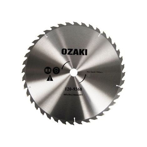 Lame de débroussailleuse 40 dents – Longueur 405 mm – Pointe carbure pour coupe précise – Adaptable sur modèles UNIVERSEL (1/2)