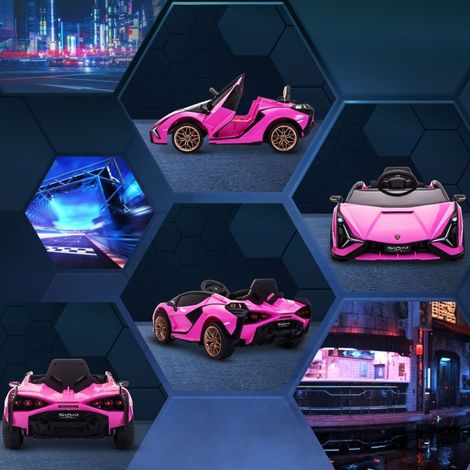 Kinder-Elektroauto 108x62x40 cm Kunststoff Rosa mit Fernbedienung, 3-5 Jahre – MEUBLIV (1/5)