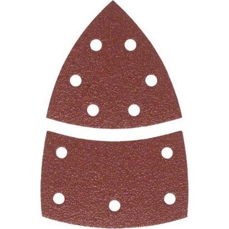 Feuilles Abrasives - Lot de 10 - Grain 240 - 11 Trous - Pour Ponceuses Multi - 102 x 62,93 mm (1/4)