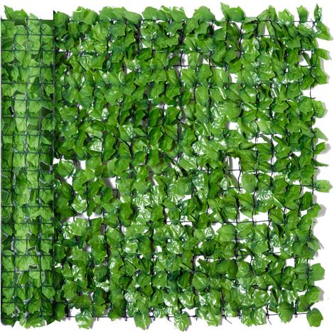 Sichtschutzhecke Künstliche Hecke Balkon Wanddekoration Hellgrün 300X100Cm