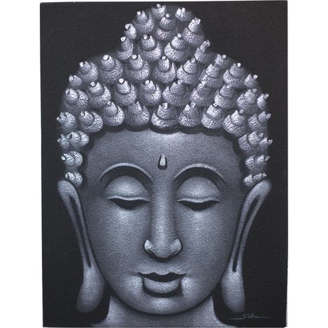 Peinture Buddah - Finition Sable Gris- Vendu par 1 (1/4)