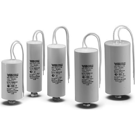 condensateur - 20 micro farad - 250v - avec fils de 250 mm - vossloh 528552