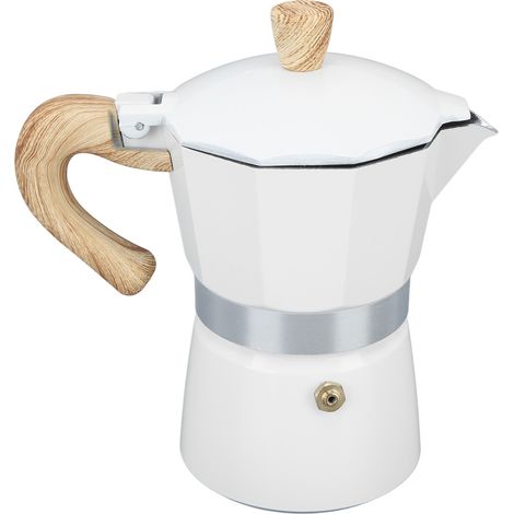 Cafetière italienne de cuisine, cafetière Moka en aluminium, 150 ml (3 tasses) (1/5)