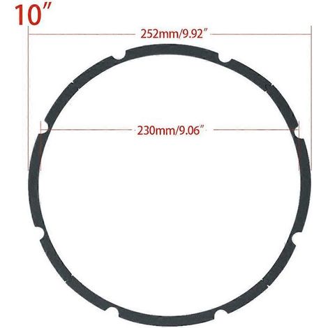 Mousse pour haut-parleur de grave, coussinet 4/8 trous, kit DIY pour enceinte acoustique, H. (1/4)